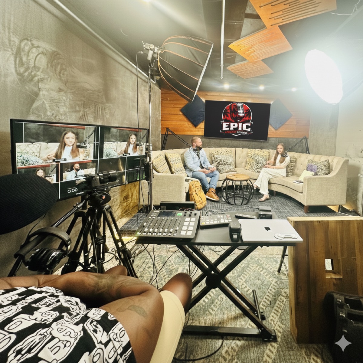 Multi-camera studio setup